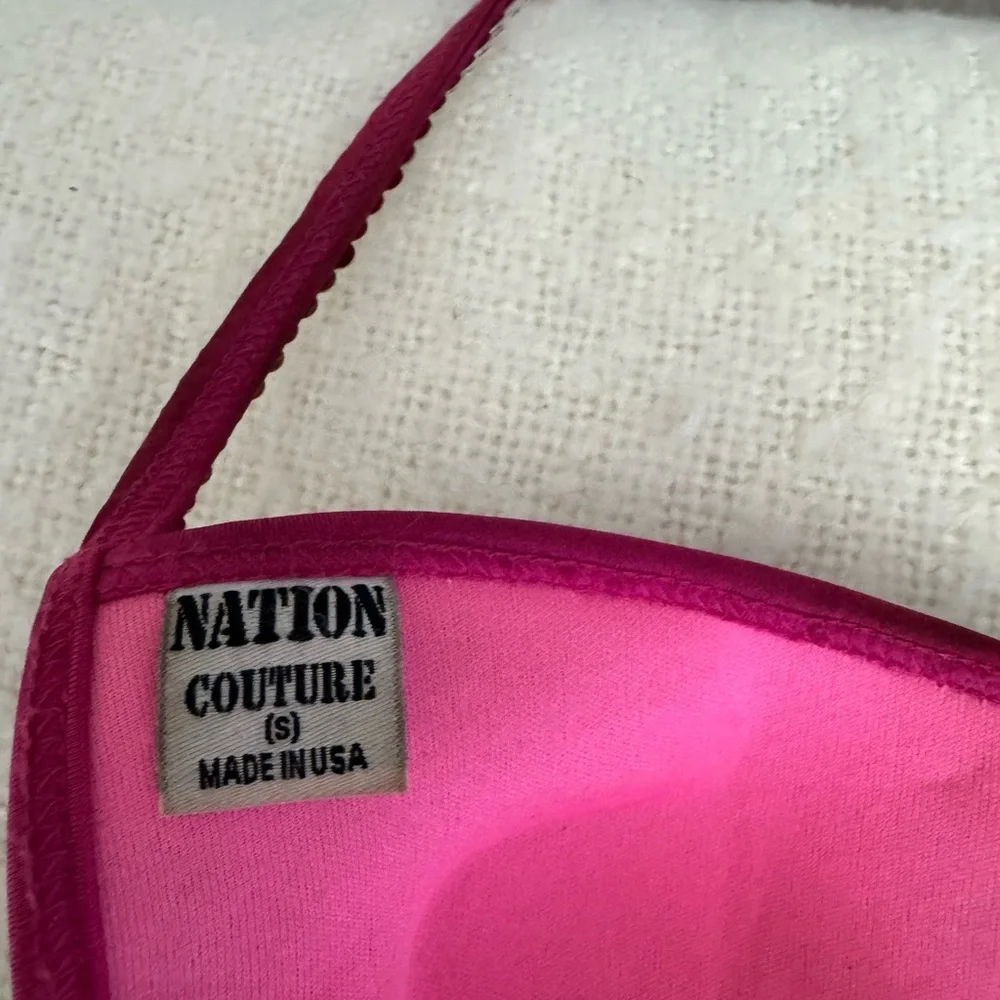Glamorous Pink Crystal Competition Bikini Set - Picture 7 of 8
